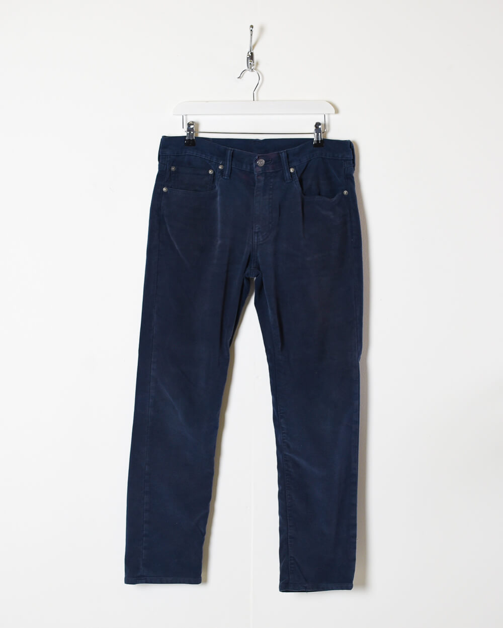 Navy Levi's Suede Jeans - W32 L30