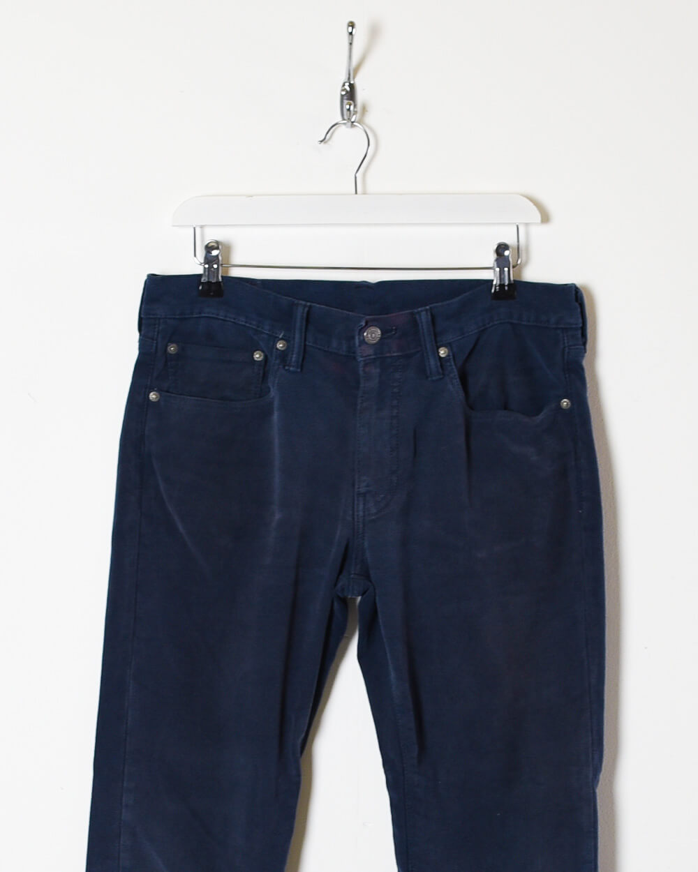 Navy Levi's Suede Jeans - W32 L30