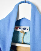 Blue Lotto Double Collar 1/4 Zip Sweatshirt - Small