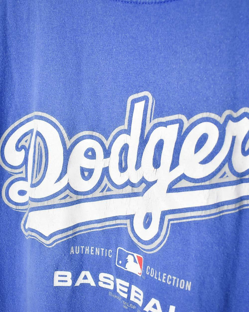 Vintage 00s Cotton Blue Majestic Authentic Dodgers Baseball T-Shirt -  XX-Large– Domno Vintage