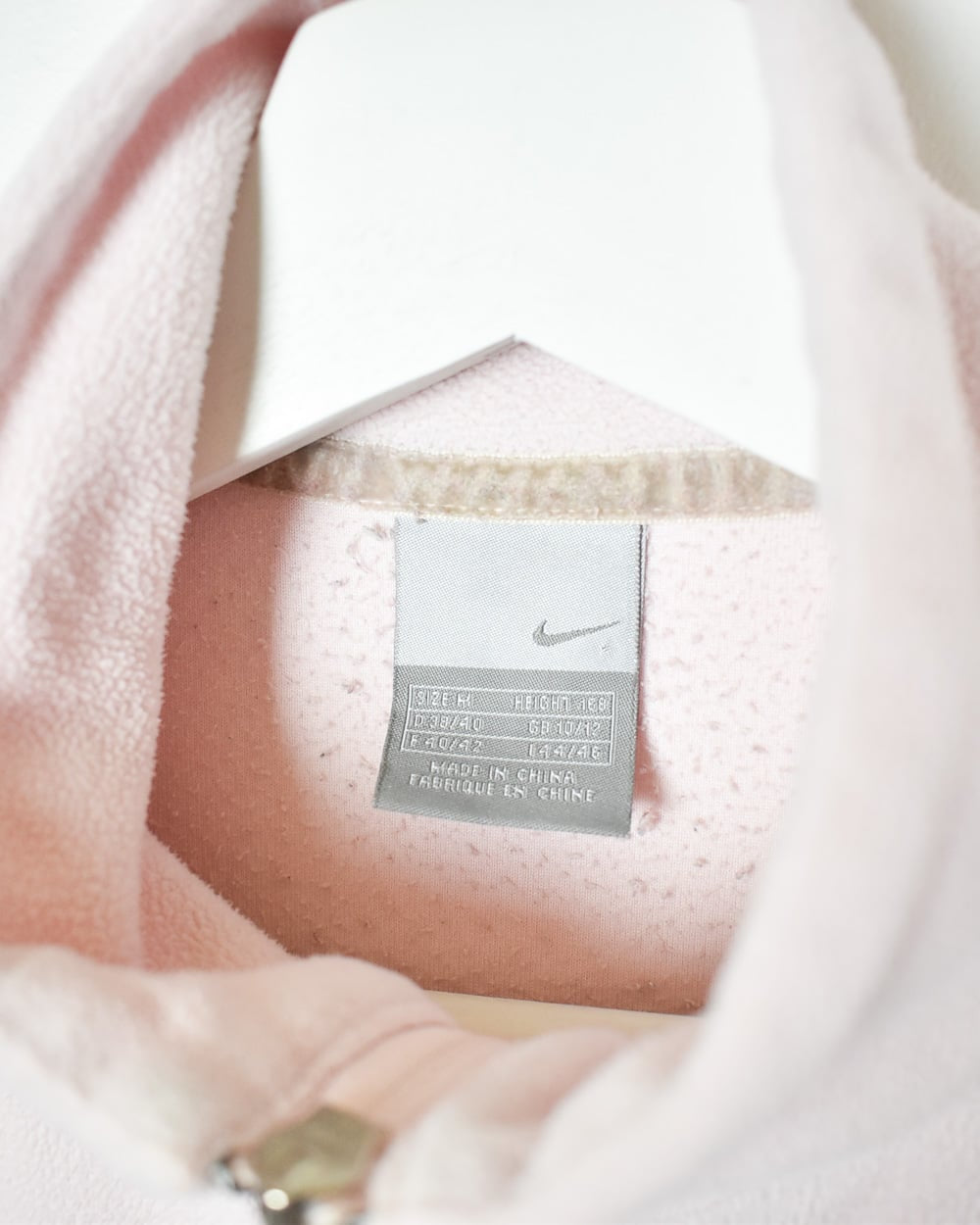 Pink Nike Zip-Through Fleece - Small Woman's
