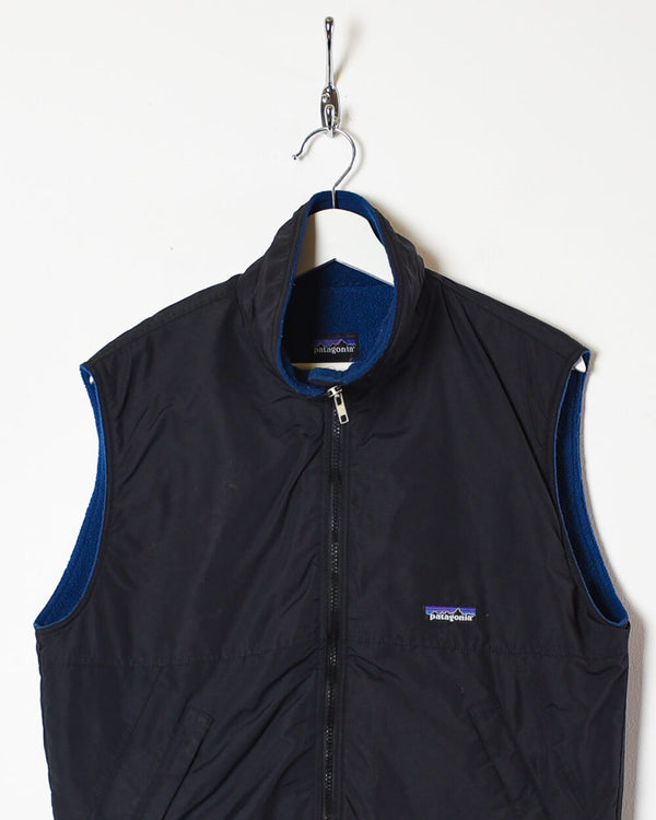 Navy Patagonia Fleece Lined Gilet - Small