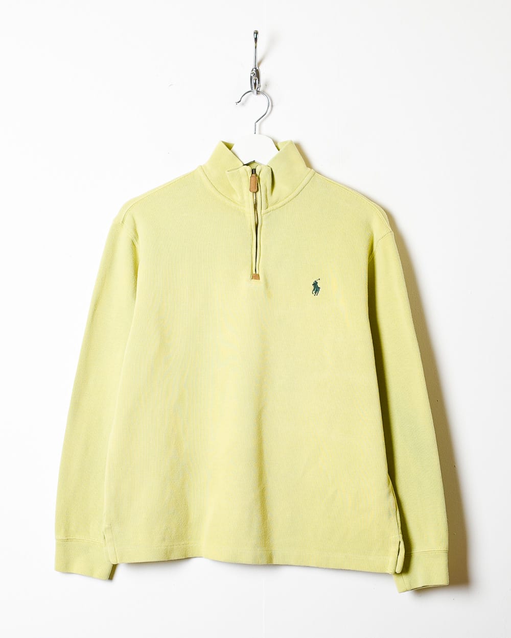 Yellow Polo Ralph Lauren 1/4 Zip Sweatshirt - X-Small