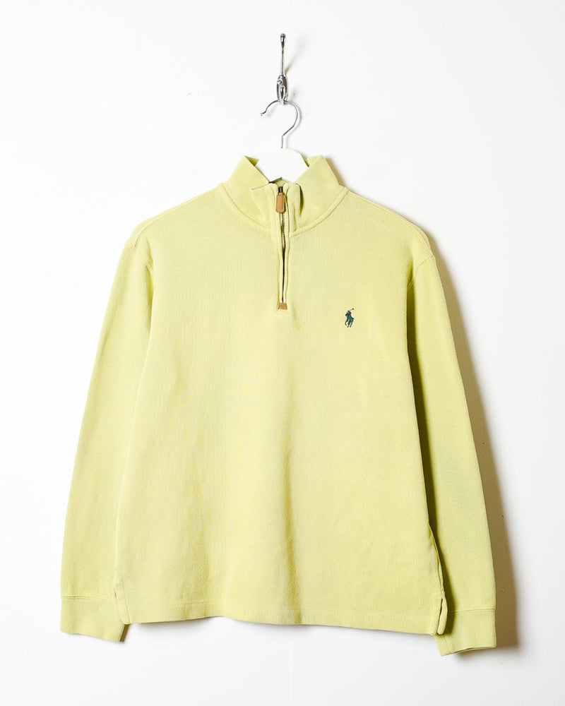 Yellow polo sale quarter zip