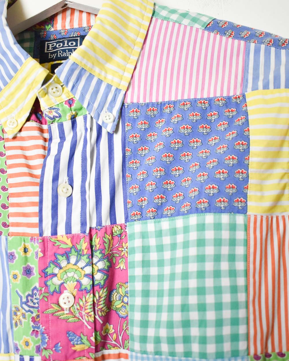 高品質最新作90\'s Ralph Lauren patchwork BD shirt トップス