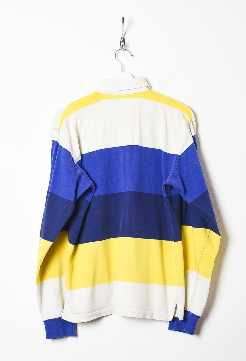 Blue Polo Ralph Lauren Striped Rugby Shirt - Small