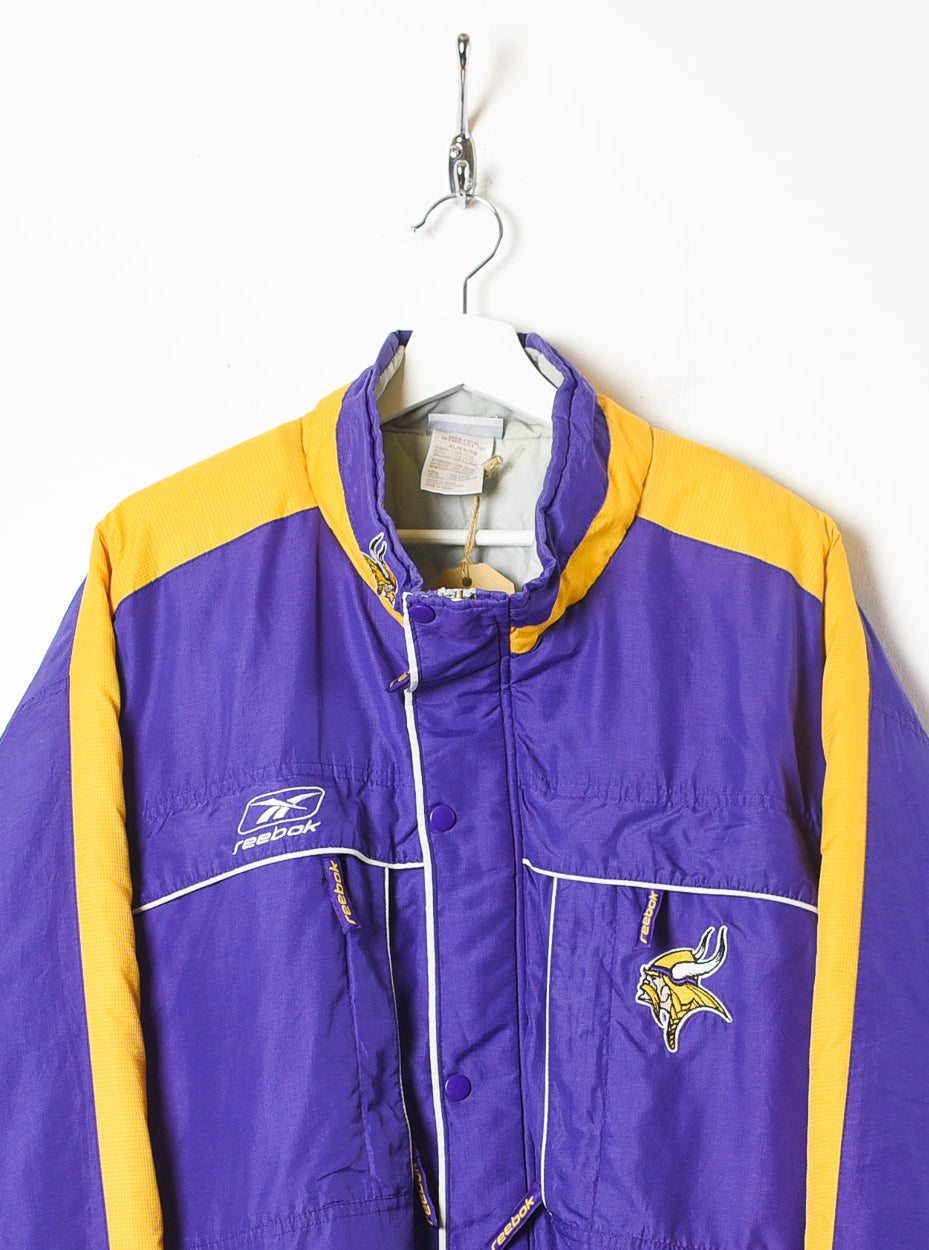 Purple Reebok Minnesota Vikings Long Jacket - X-Large