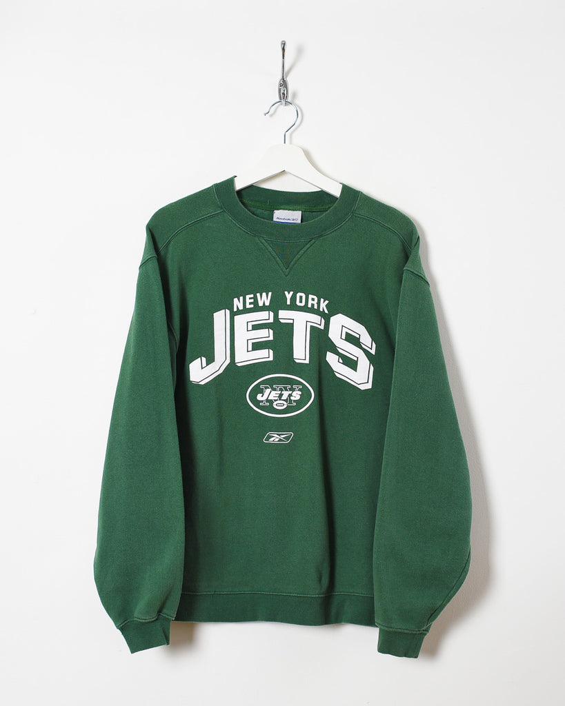 Vintage 00s Cotton Green Reebok New York Jets Sweatshirt - Medium