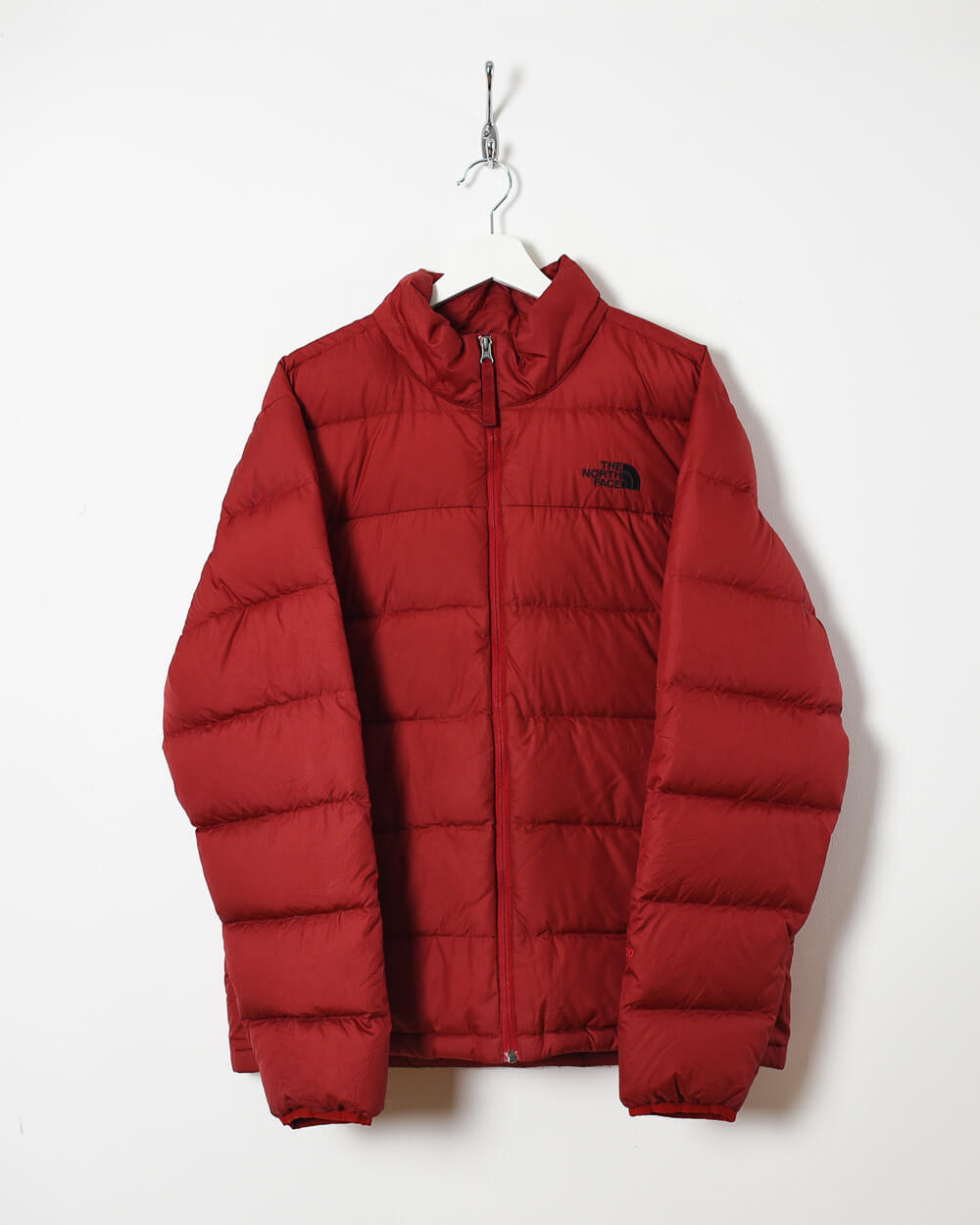 Maroon The North Face 550 Puffer Jacket - Large