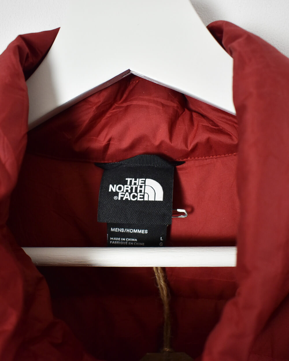 Maroon The North Face 550 Puffer Jacket - Large