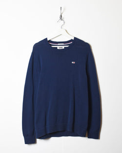 Navy Tommy Hilfiger Jeans Knitted Sweatshirt - Small