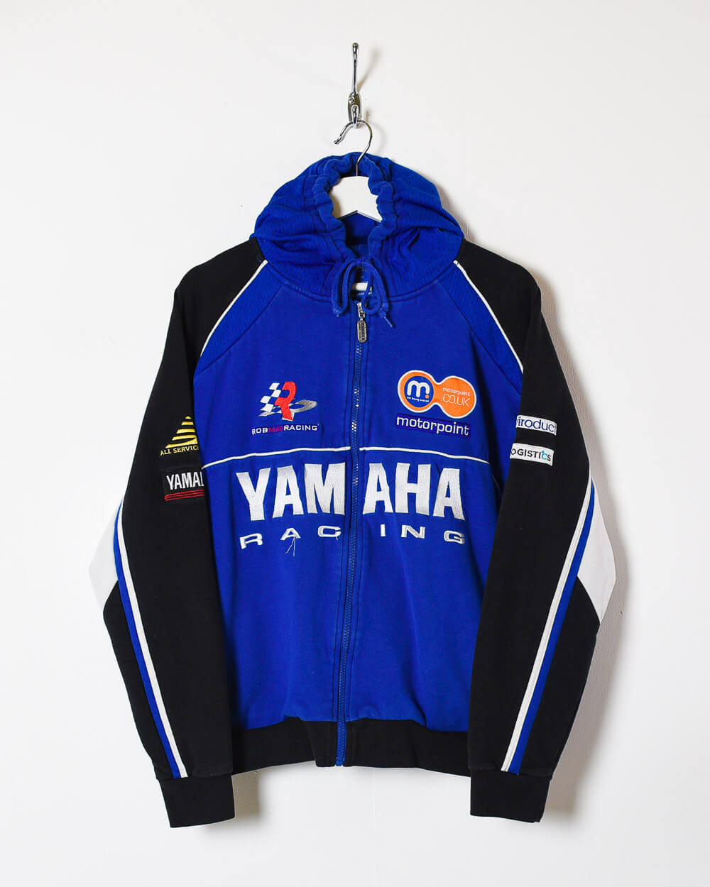 Blue Yamaha Racing Zip-Through Hoodie - Small