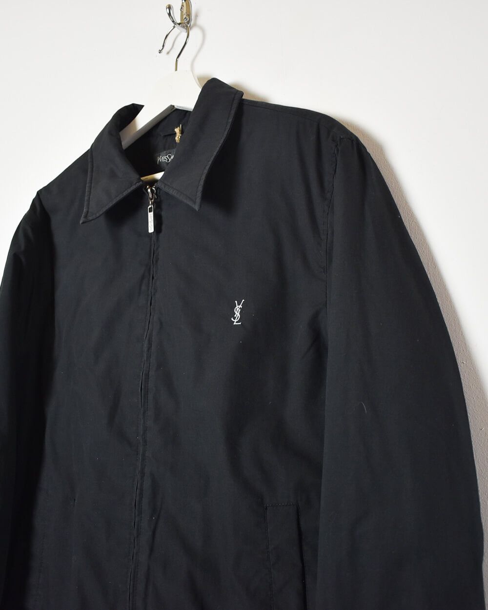 Black Yves Saint Laurent Harrington Jacket - Medium