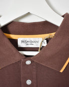Brown Yves Saint Laurent Polo Shirt - X-Large