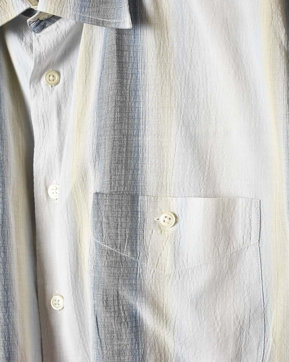 Multicolour Striped Short Sleeved Shirt - XX-Large