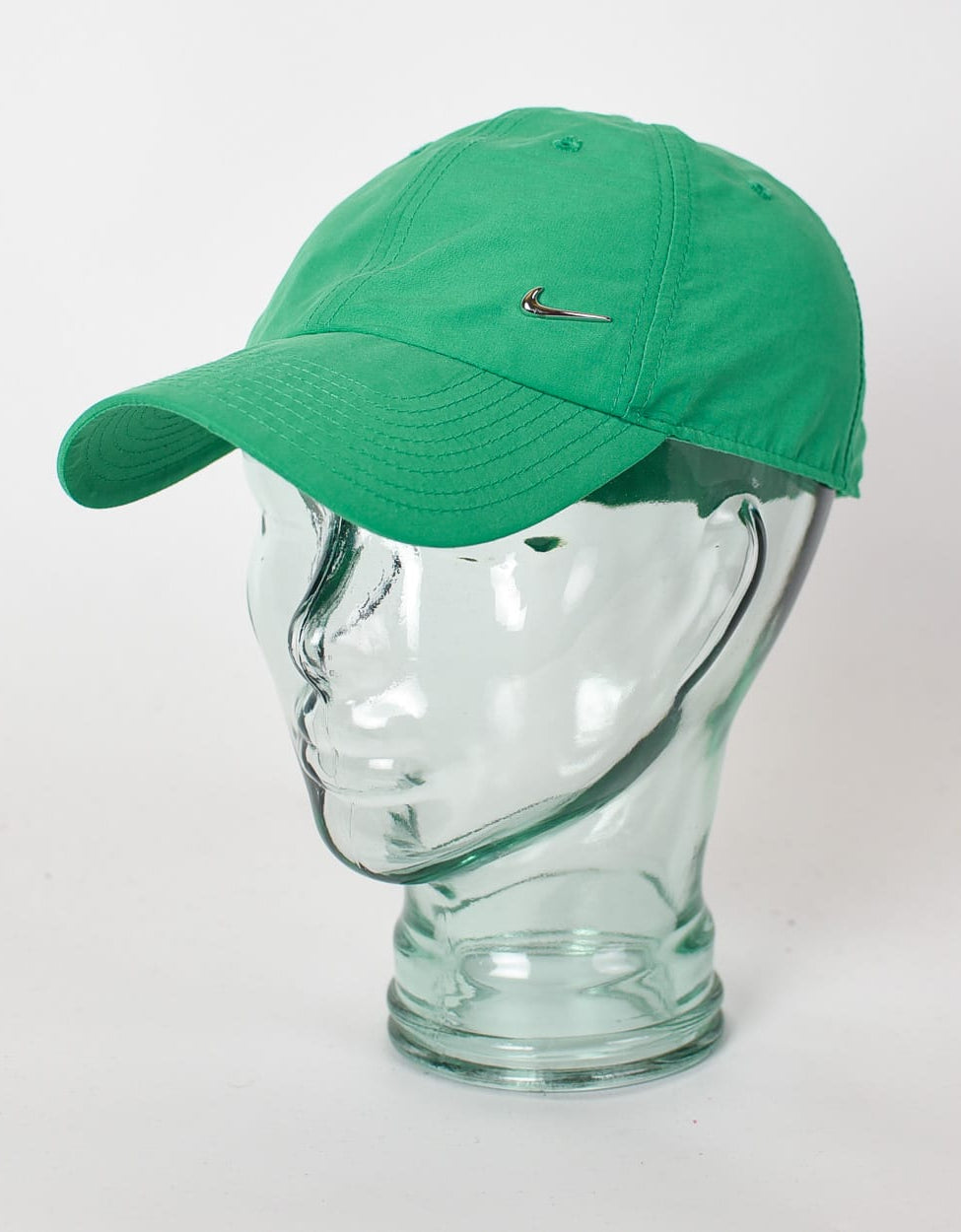 Green Nike Metal Swoosh Cap
