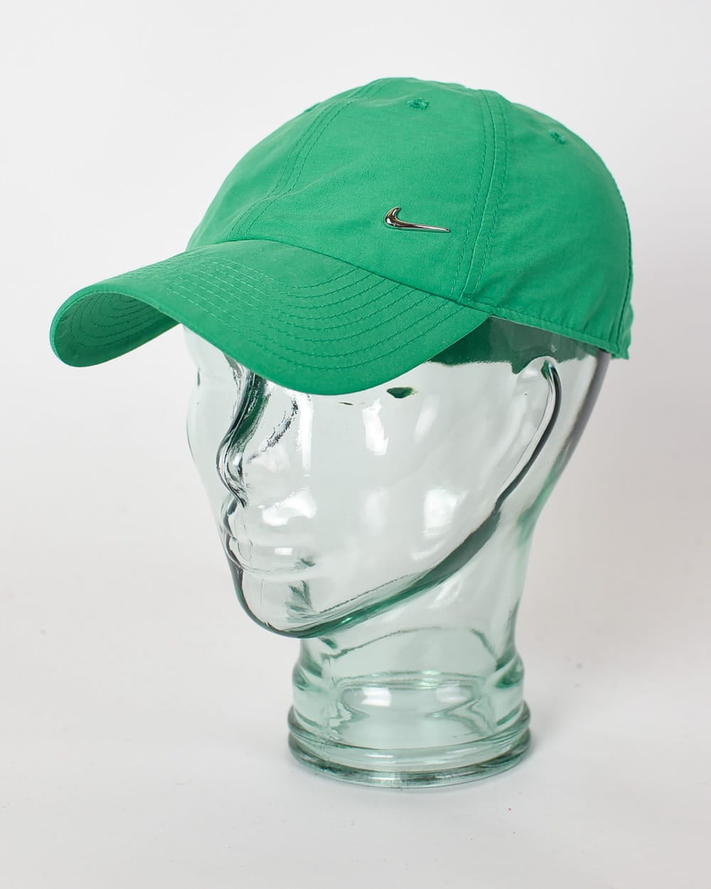 Green Nike Metal Swoosh Cap