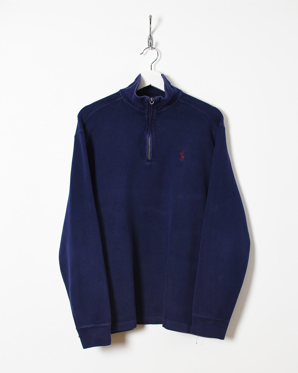 Navy Ralph Lauren 1/4 Zip Sweatshirt - Medium