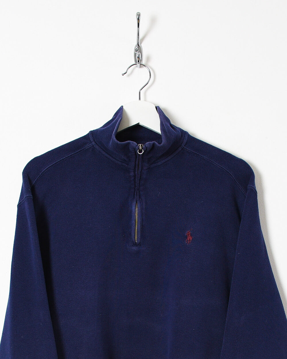 Navy Ralph Lauren 1/4 Zip Sweatshirt - Medium