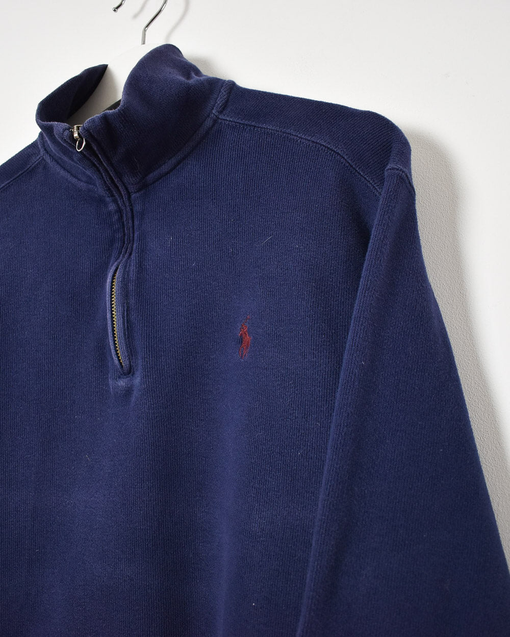 Navy Ralph Lauren 1/4 Zip Sweatshirt - Medium