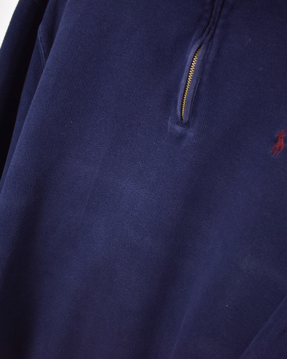 Navy Ralph Lauren 1/4 Zip Sweatshirt - Medium