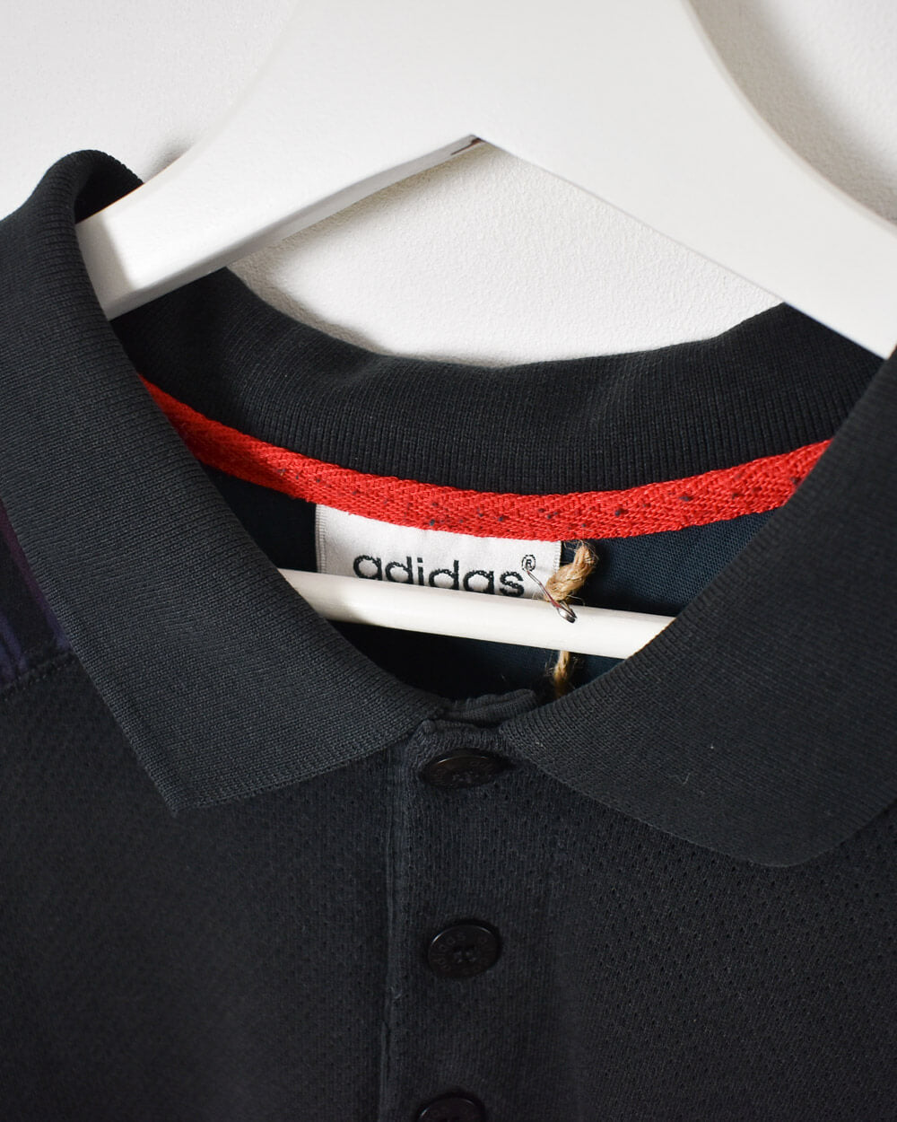 Black Adidas Polo Shirt - Medium