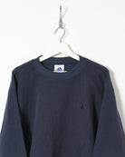 Navy Adidas Pullover Fleece - Large
