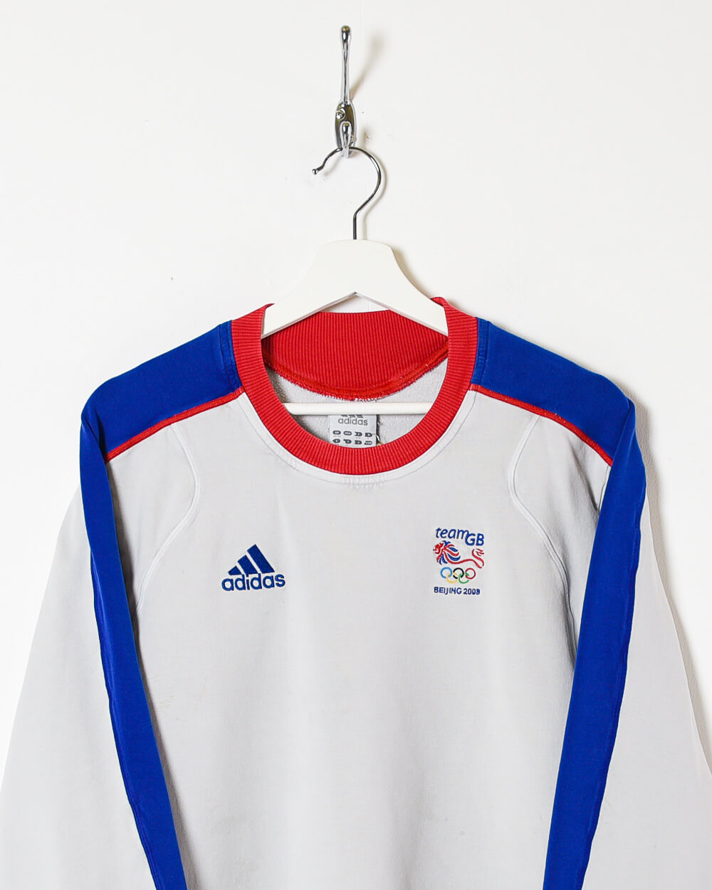 Stone Adidas Team GB Beijing Olympics 2008 Sweatshirt - Small