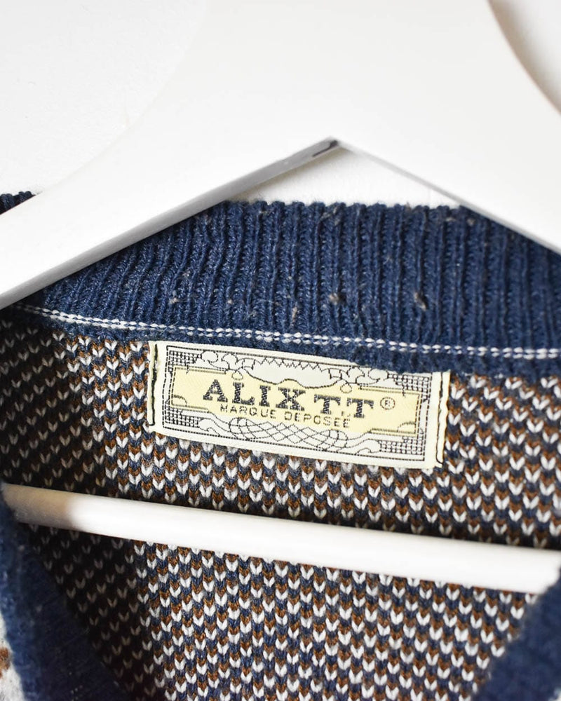 Stone Alixtt Patterned Knitted Sweatshirt - Medium