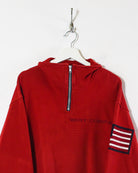 Red Best Company 1/4 Zip Sweatshirt - Large