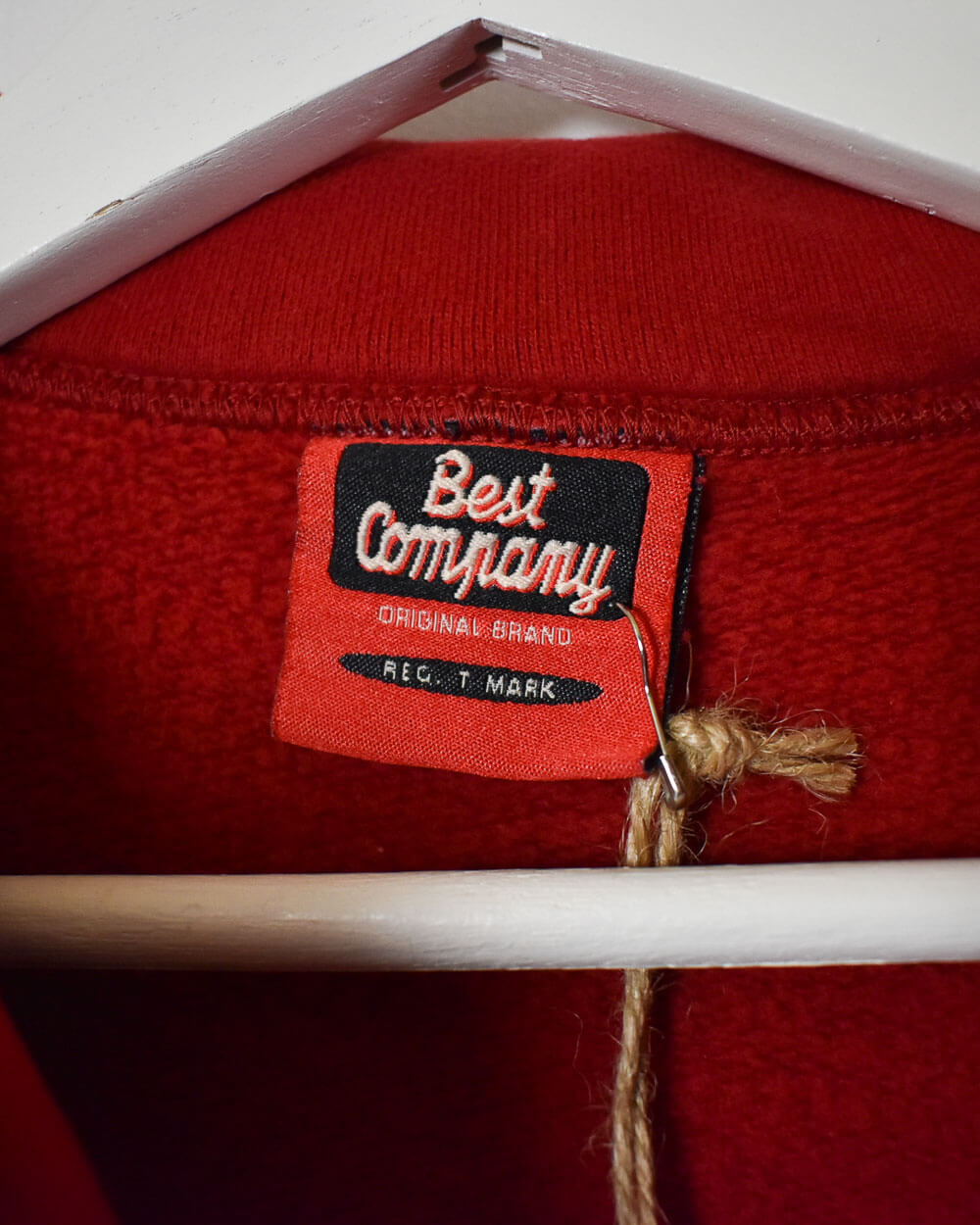 Red Best Company 1/4 Zip Sweatshirt - Large