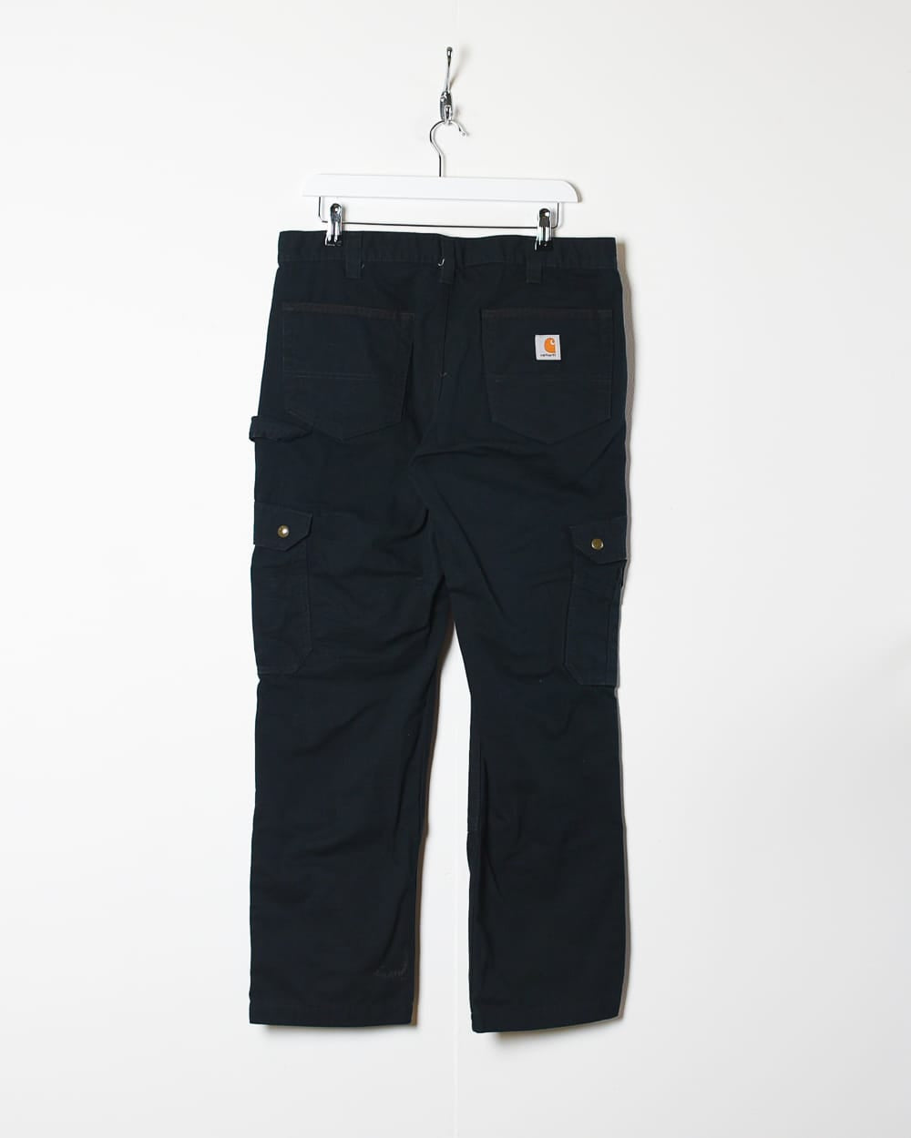 Black Carhartt Double Knee Carpenter Cargo Jeans - W34 L30