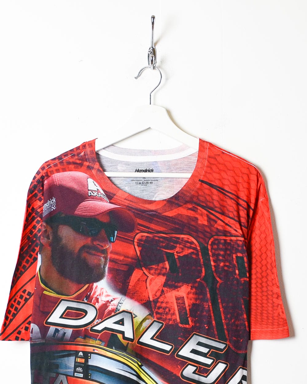 Red Hendricks Motorsports Dale Earnhardt Jr All-Over Print T-Shirt - XX-Large