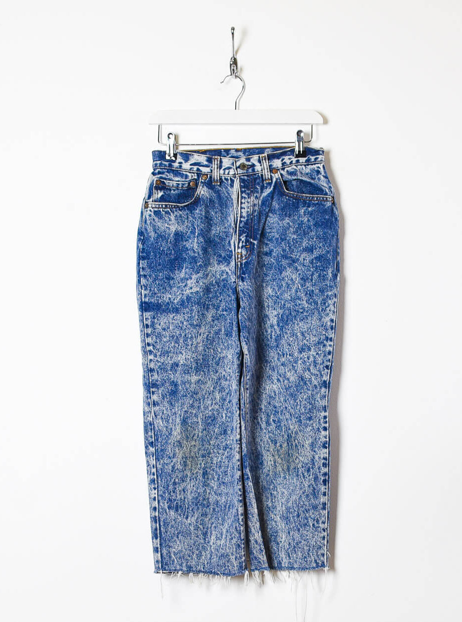 Blue Levi's Women's Stone Washed Cut-Off Jeans - W28 L22