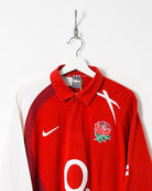 Red Nike England O2 Rugby Shirt - XX-Large