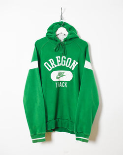 disculpa espejo Característica Vintage 00s Cotton Green Nike Oregon Track Hoodie - X-Large– Domno Vintage