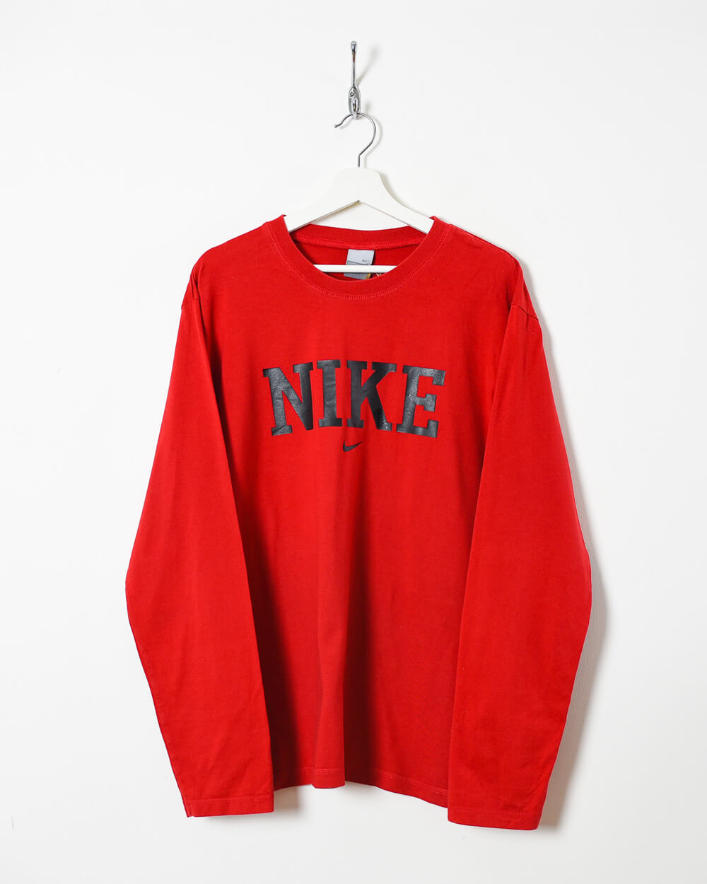 Red Nike Long Sleeved T-Shirt - Large