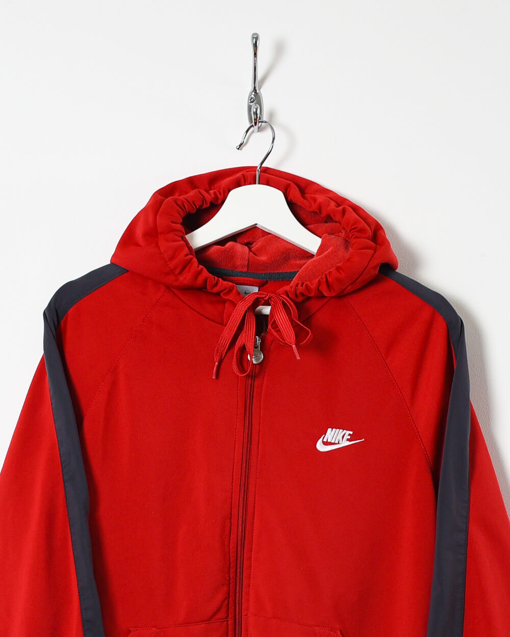 Red Nike Zip-Through Hoodie - Medium