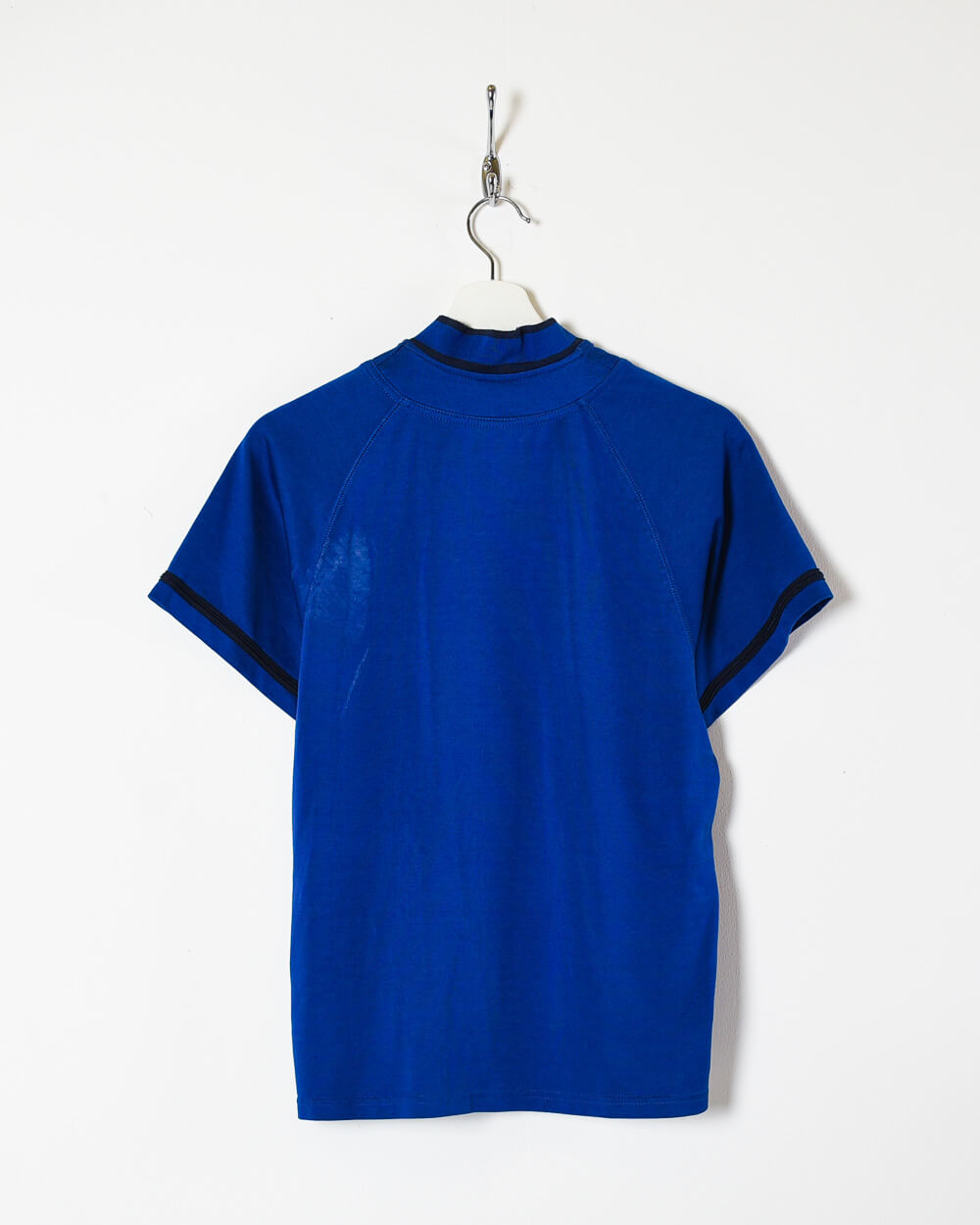 Blue Nike Women's Zip-Through T-Shirt - Small 