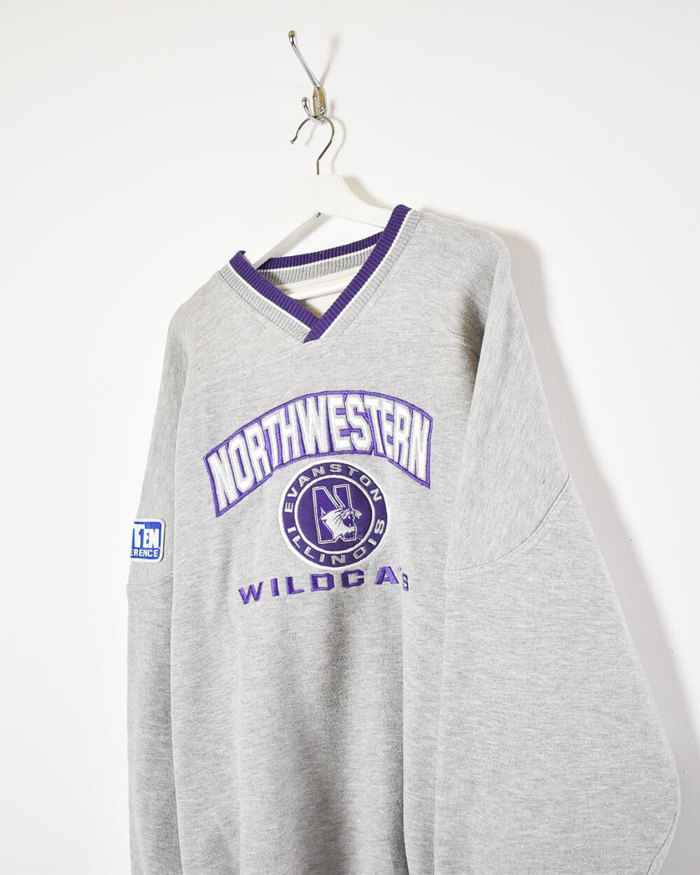 Stone Northwestern Evanston Illinois Wildcats Sweatshirt - XX-Large