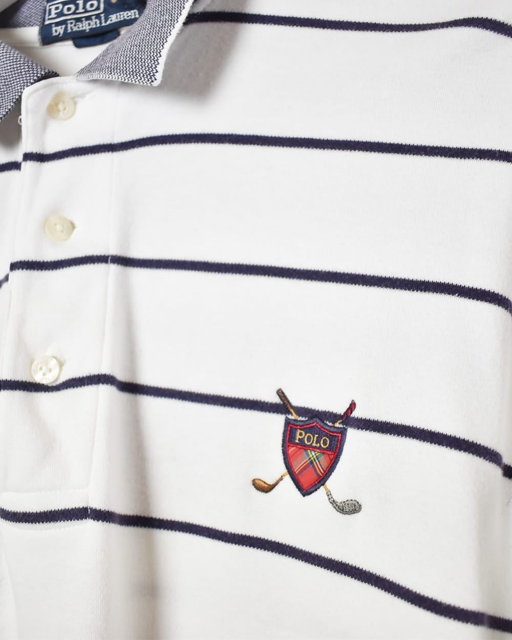 White Polo Ralph Lauren Polo Shirt - Large