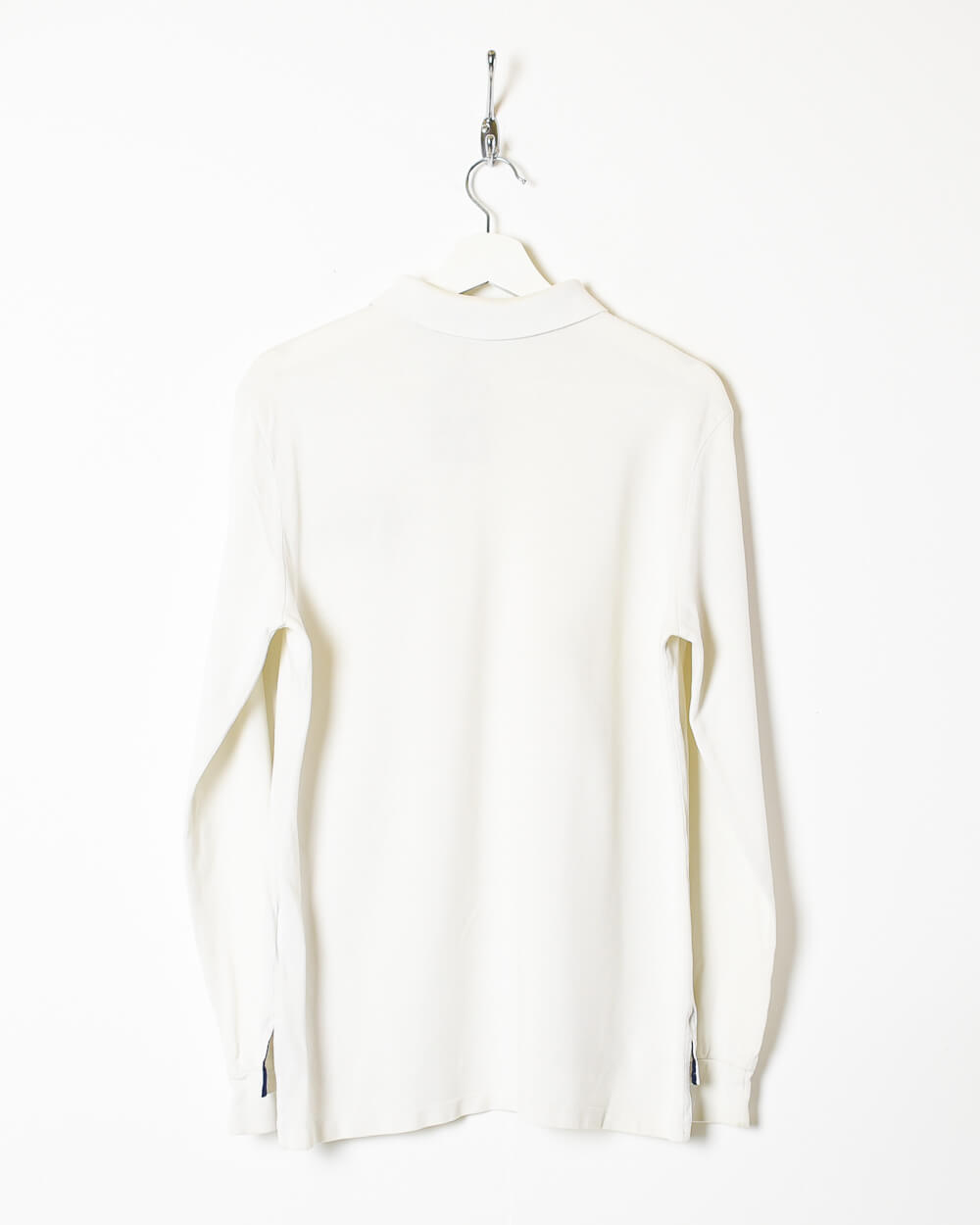 White Ralph Lauren Long Sleeved Polo Shirt - Small