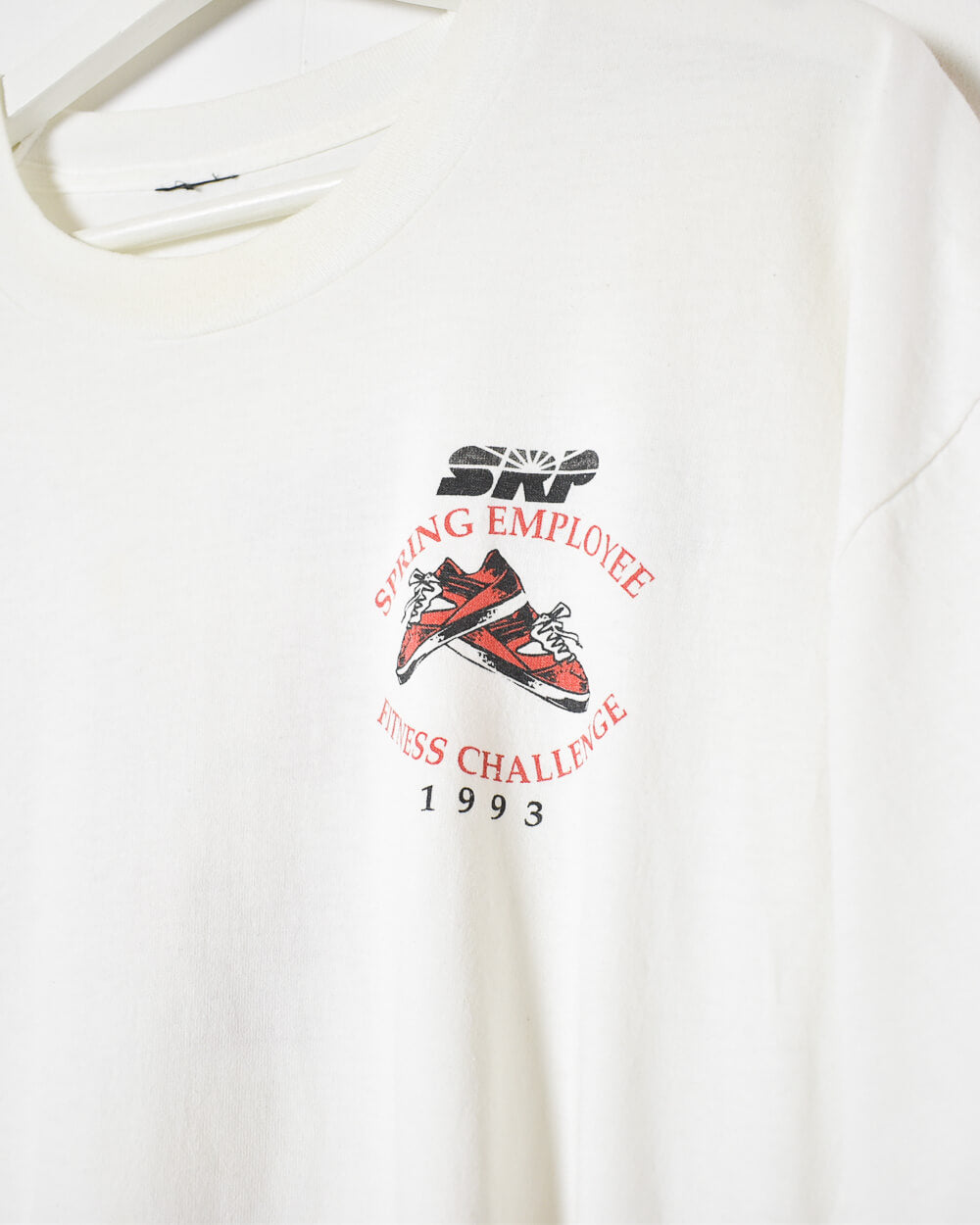 White Get The Exercise Habit 1993 T-Shirt - XX-Large