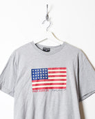 Stone Polo Jeans Ralph Lauren Flag Graphic T-Shirt - Medium