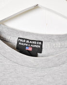 Stone Polo Jeans Ralph Lauren Flag Graphic T-Shirt - Medium