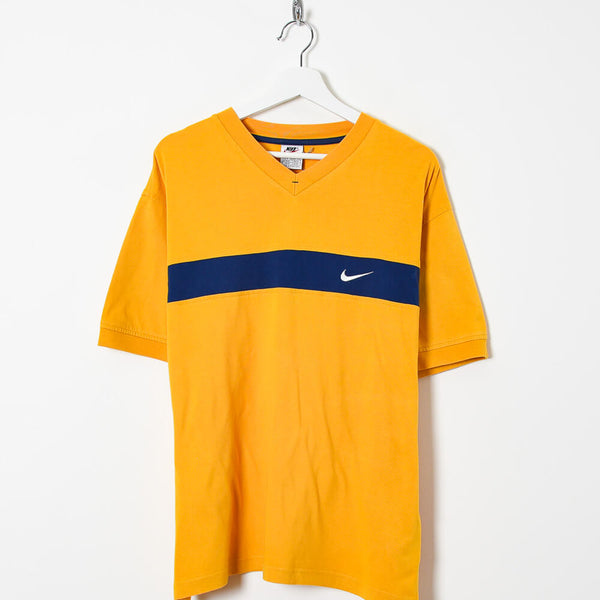 Vintage 90s Yellow Champion NBA Los Angeles Lakers Shooting Shirt T-Shirt -  X-Large Cotton– Domno Vintage