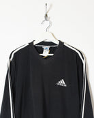 Black Adidas Long Sleeved T-Shirt -  Medium