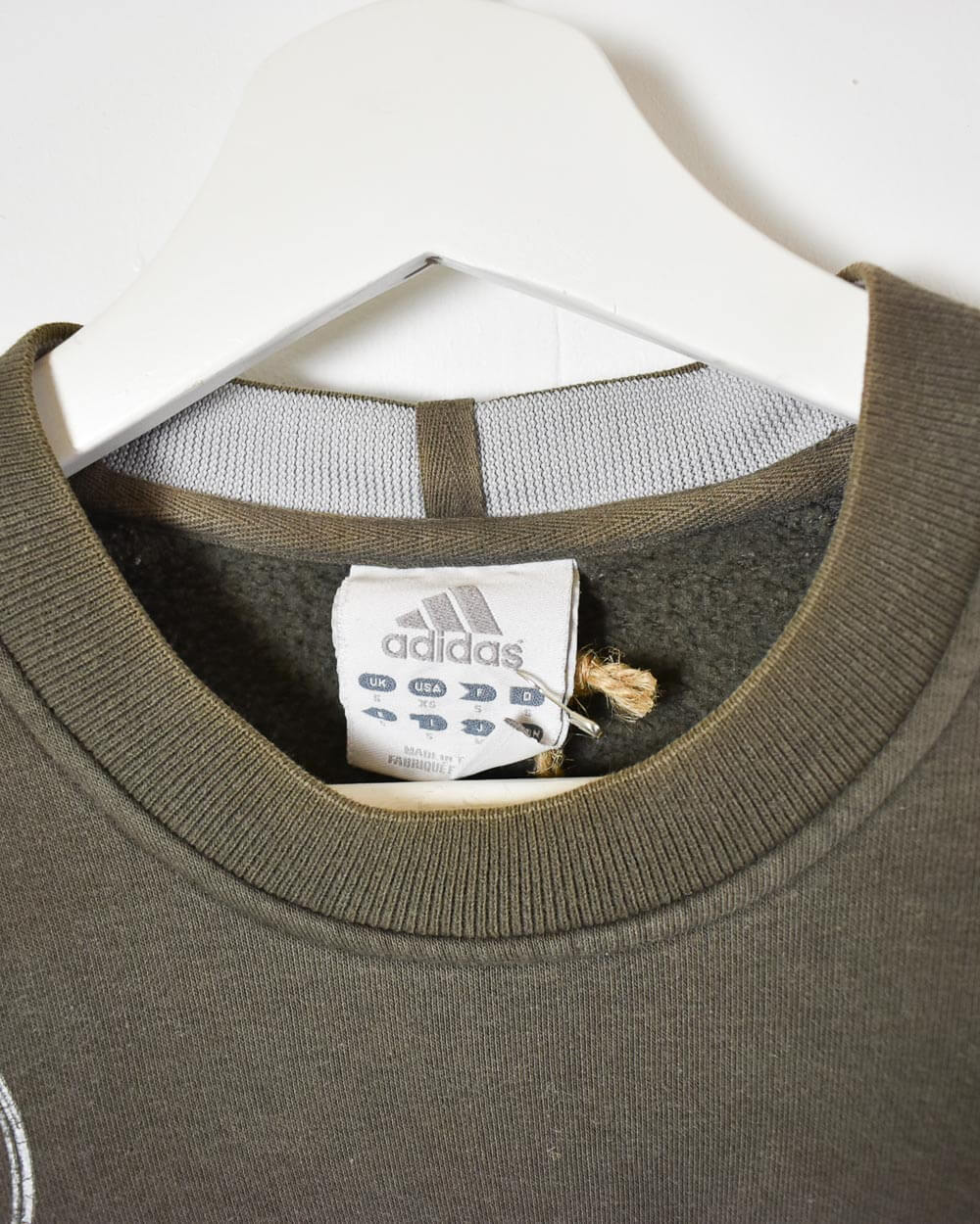 Khaki Adidas Mercedes Sweatshirt - Small