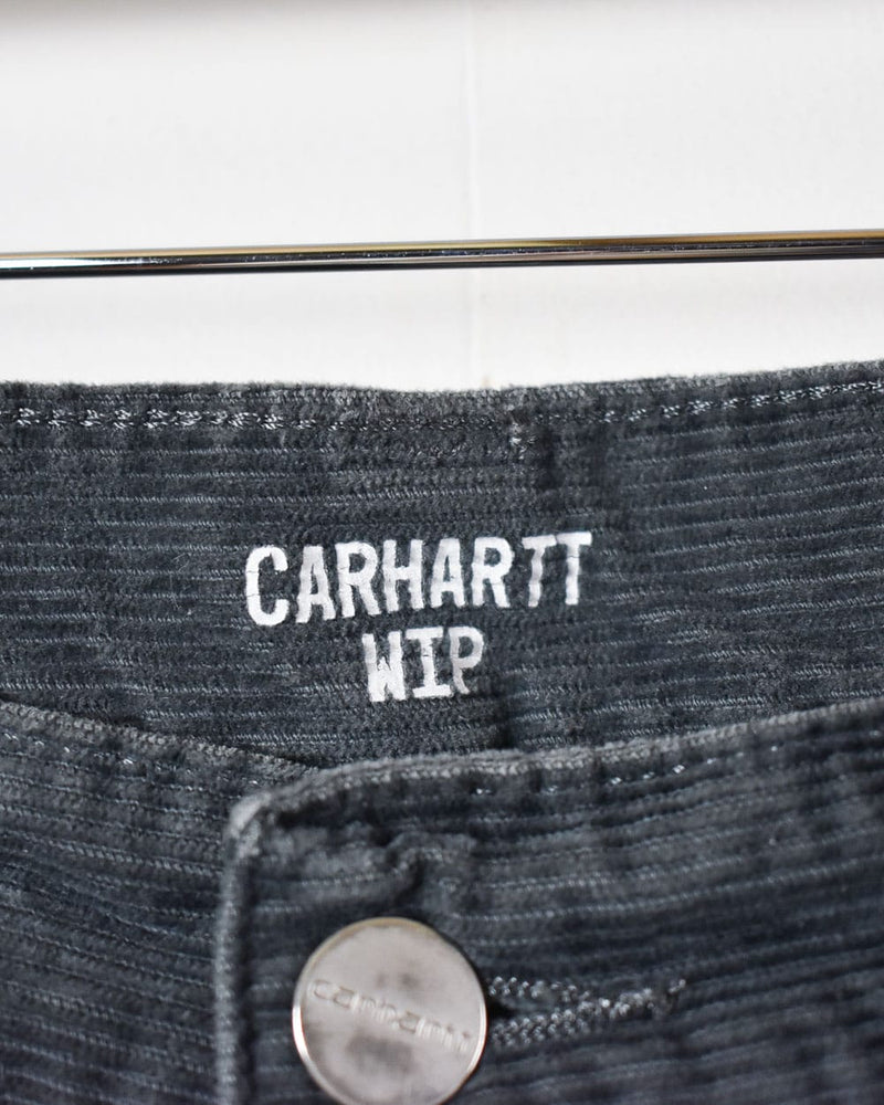 Black Carhartt WIP Corduroy Jeans - W31 L32