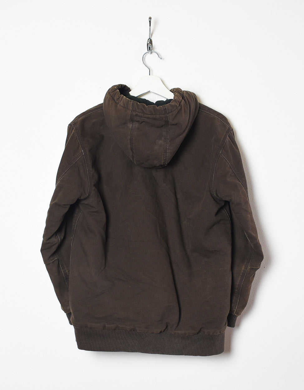 Brown Carhartt Workwear Hooded Detroit Jacket - Small Women's